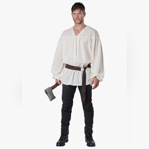 NIB California Costumes Mens Renaissance Friar/Adult Costume Shirt- S/M- Pirate